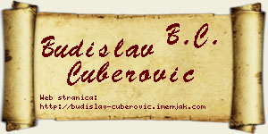 Budislav Čuberović vizit kartica